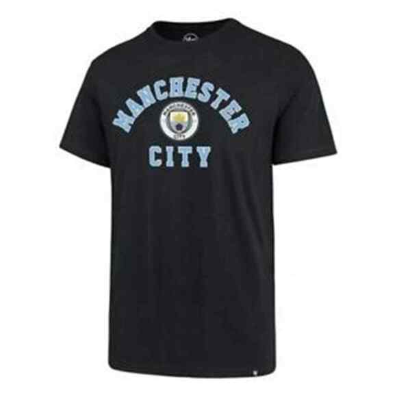 Manchester City FC Men's Tee Shirt Soccer Large Navy Cotton Shirt L New Crew - Picture 1 of 3